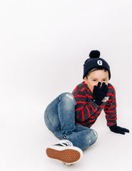 Letter Pom Pom Hat