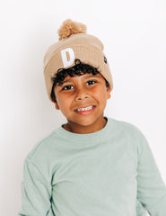 Letter Pom Pom Hat