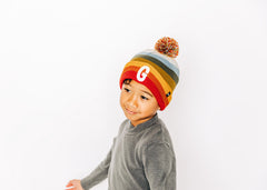Letter Pom Pom Hat