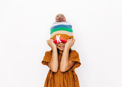 Letter Pom Pom Hat