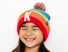 Letter Pom Pom Hat