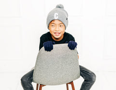 Letter Pom Pom Hat