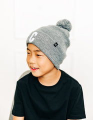 Letter Pom Pom Hat
