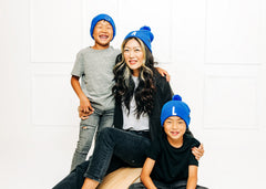 Letter Pom Pom Hat