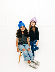 Letter Pom Pom Hat