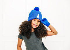 Letter Pom Pom Hat