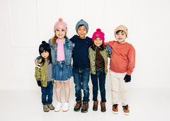 Letter Pom Pom Hat
