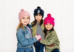 Letter Pom Pom Hat