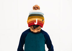 Letter Pom Pom Hat
