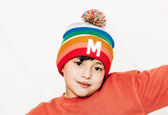 Letter Pom Pom Hat
