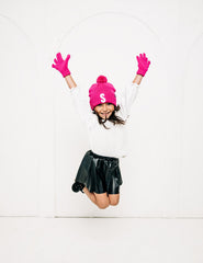 Letter Pom Pom Hat