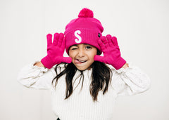 Letter Pom Pom Hat