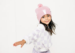 Letter Pom Pom Hat