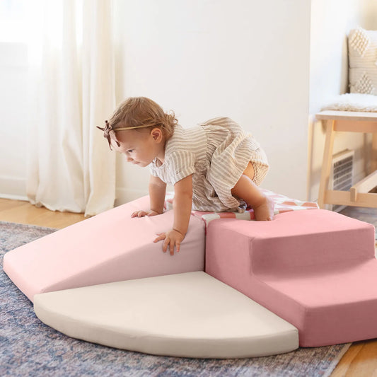 Tiny Land® Violet PlayNest Climbing Ball Pit Set with Tunnel