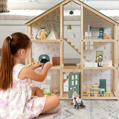 Tiny Land® Wooden Dollhouse Dolls
