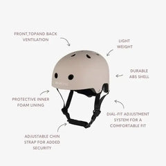 BANWOOD BALANCE BIKE & HELMET SET - BEIGE
