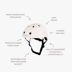 BANWOOD 3-WHEEL SCOOTER & HELMET SET - DUSTY PINK