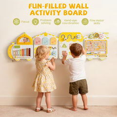 ROBUD Wooden Spring Train Busy Board