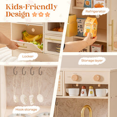 Robud Floral Wooden Play Kitchen