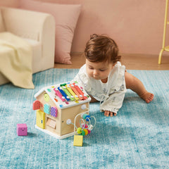 Rainbow Baby Walker & Activity Cube Developmental Playset