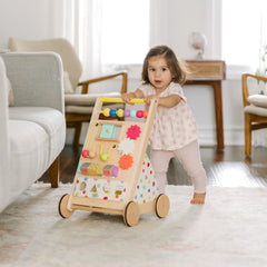 Rainbow Baby Walker & Activity Cube Developmental Playset