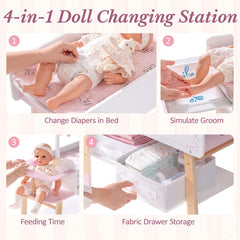 ROBUD Ballet Series - 18 Inch Doll Changing Table