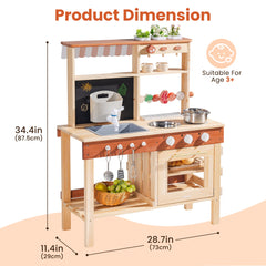 ROBUD Mud Kitchen for Kids Outdoor
