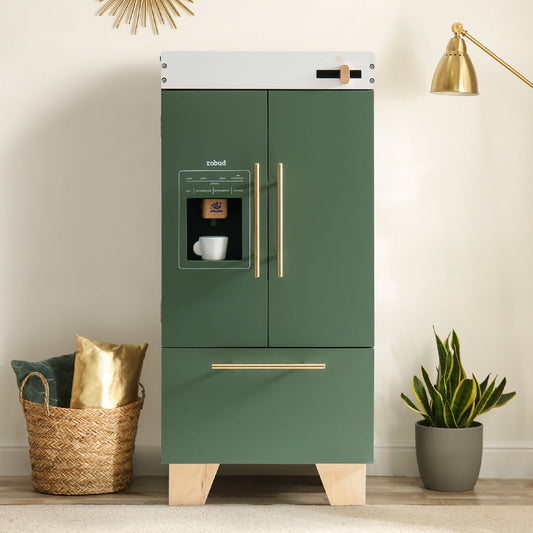 ROBUD Wooden Toy Refrigerator - Vintage Green