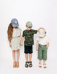 Dusty Blue Letter Baseball Hat