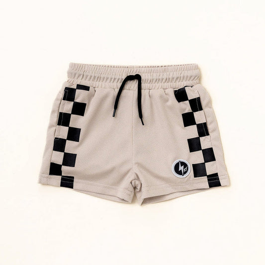 ALL DAY CHECK SHORTS - SAND