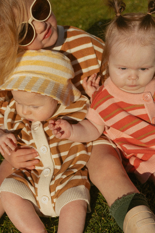 Blake Hat in Apple Cinnamon Stripe