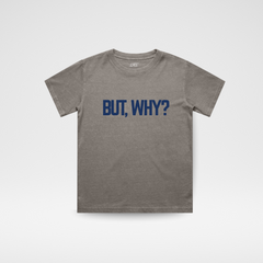 BUT, WHY? TEE - FADED GRAY