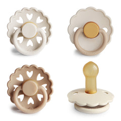 FRIGG Natural Rubber Pacifier 4-Pack