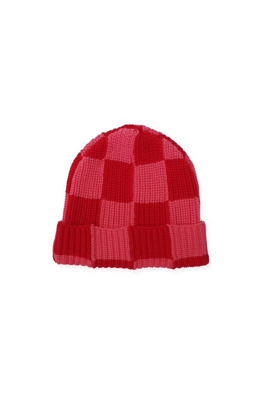 Sunday Beanie - Pink + Red