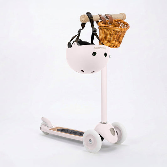 BANWOOD 3-WHEEL SCOOTER & HELMET SET - PINK