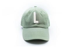 Dusty Sage Letter Baseball Hat