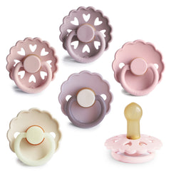 FRIGG Natural Rubber Pacifier 6-Pack
