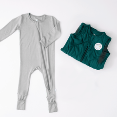 Dream Weighted Sleep Sack + Free Moon Grey Bamboo Pajama