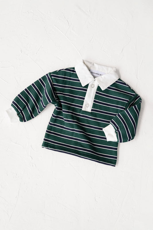 Campus Rugby - Emerald Stripe