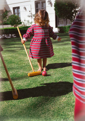 Campus Dress - Burgundy Stripe