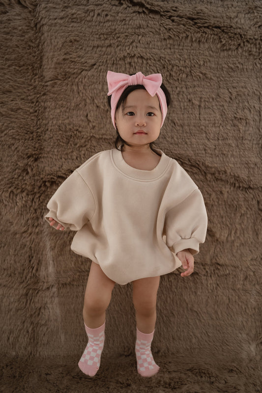 Checkered Socks - Baby Pink