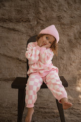 Knitted Pants - Baby Pink