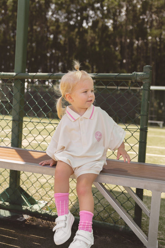 Courtside Socks - Baby Pink