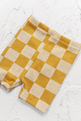 Limone Check Bike Shorts