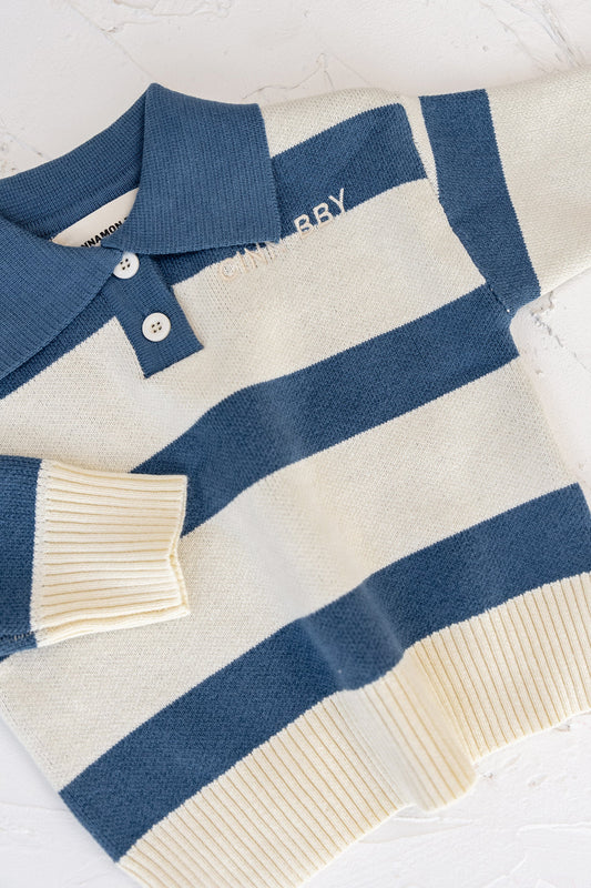Striped Pullover - Blue