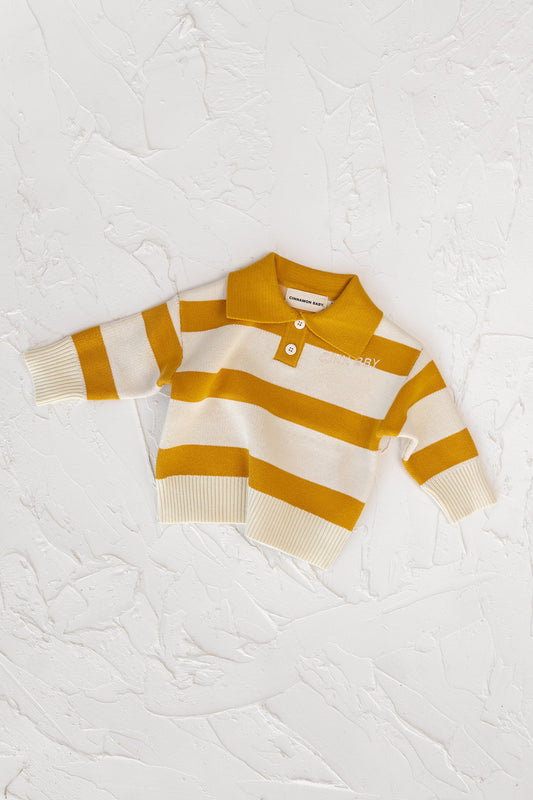 Striped Pullover - Mustard
