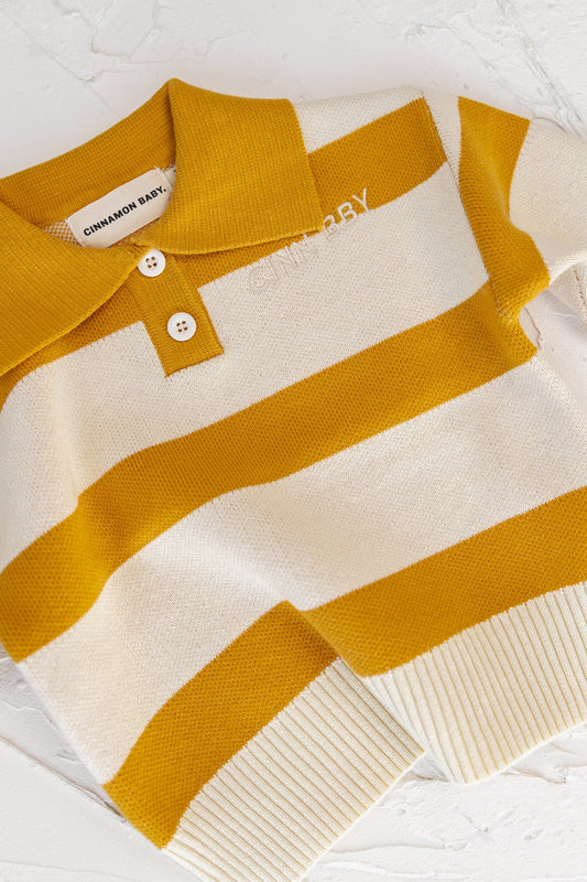 Striped Pullover - Mustard