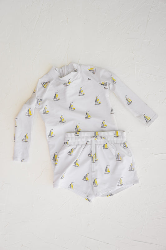 Swim Trunks - Sailboat