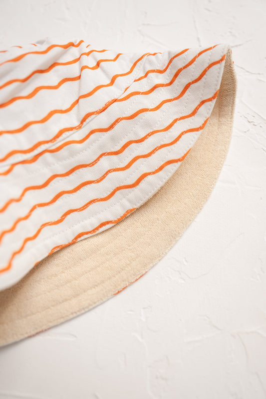 Reversible Bucket Hat -  Tangerine