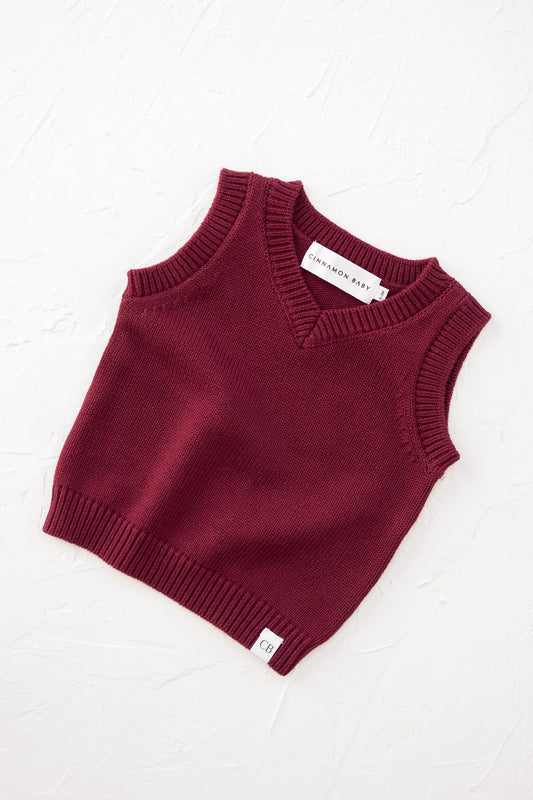 Pomegranate Knitted Vest